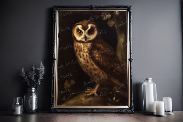 owl painting