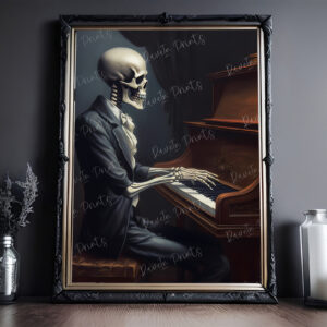 skeleton wall art