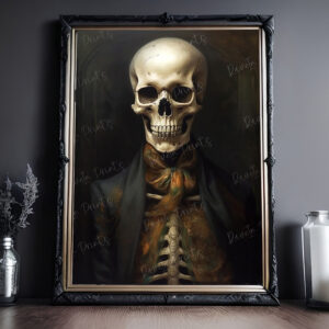 skeleton wall art