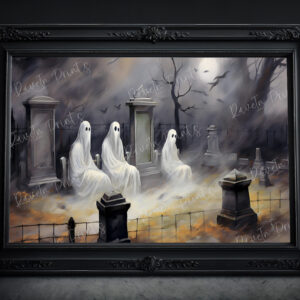 ghosts in the cemetery