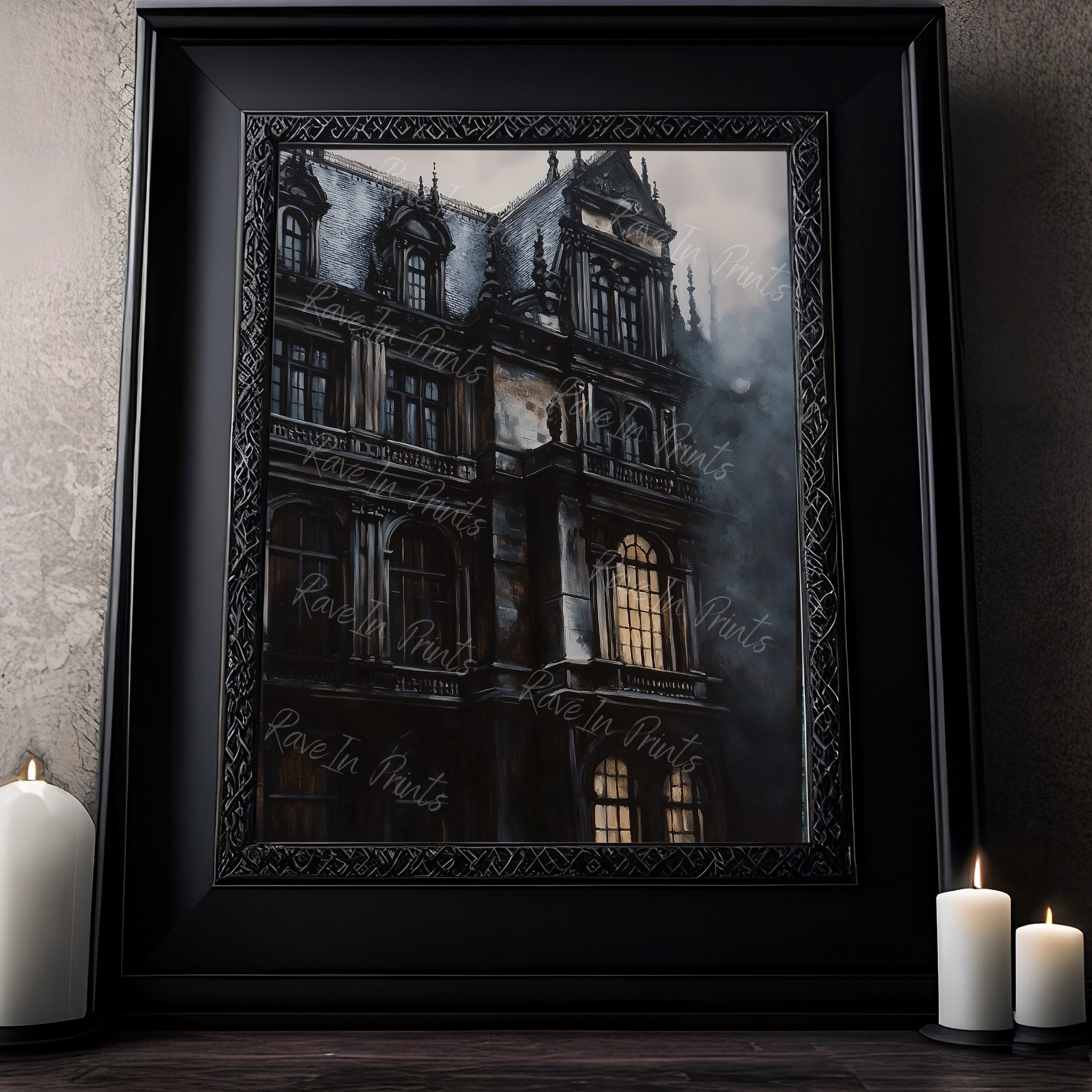 gothic home decor, dark academia