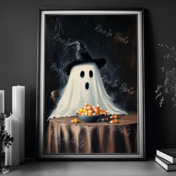 Ghost Wall Art, Halloween Decor