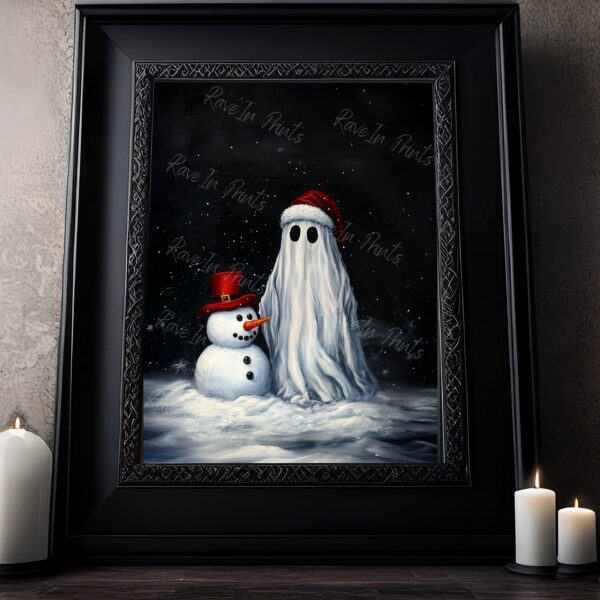 dark christmas wall art