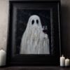 ghost painting wall art