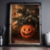Pumpkin Christmas Tree Print